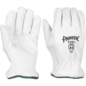 Cut-Resistant Driver's Gloves - 2X-Large, Grain Goatskin