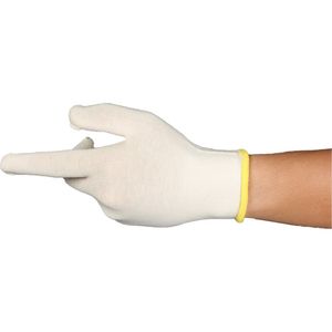 ActivArmr® 96-005 Knitted Liner Gloves - 010-LVKS610 - 8, Polyester/Cotton, Non-Coated, White, 8.5", Knitted