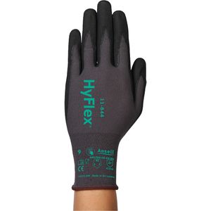 HyFlex® 11-844 Gloves - 010-LVKS760 - 3X-Large/12, 15, Nylon/Spandex, Foam Nitrile, Dipped Palm, EN 388 Level 1/ASTM ANSI Level A1/EN 388 Level A, EN 388 Level 4/ANSI/ISEA 105 Level 4, EN 388 Level 3