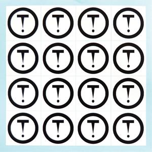 Repositionable Individual Number & Letter Labels - Z, Black on Yellow, 3", 6