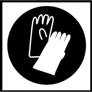 Right to Know Pictogram Labels -Gloves - Vinyl, Sheet, 3/4", 5/8"