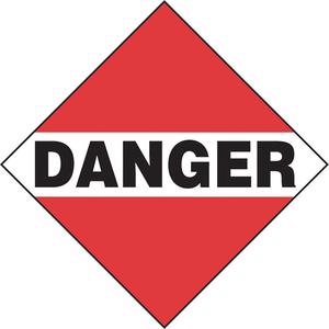 Danger Mixed Load TDG Placard - Adhesive Vinyl, 9, Danger, Mixed Loads