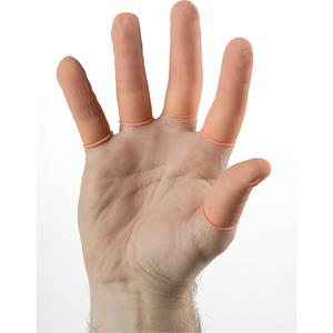 QRP® Latex Clean Room Anti-Static Fingercots - Large, Small, Medium, X-Large, 3-mil, Textured Fingertips, Latex, Non-Medical, Package, 720, ISO 5 (Class 100) clean room