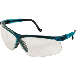 Uvex® Genesis® Safety Glasses - Meets/Exceeds CSA Z94.3, Clear, Brown, Anti-Scratch, VAPOUR BLUE FRAME