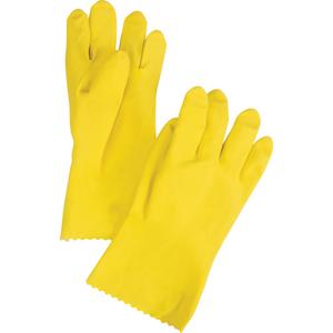 ChemStop™ Gloves - Small/7, Large/9, X-Large/10, 12", 16-mil, Rolled, Latex, Flock-Lined, Unrated, 12