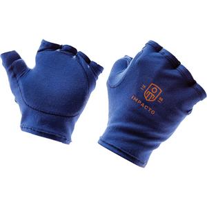Anti-Impact Tool Grip Fingerless Left-Hand Glove Liner - X-Small, Small, Medium, Large, X-Large, Slip-On, Synthetic, Nylon/Lycra®, Glove, 1, Visco-elastic polymer (VEP)