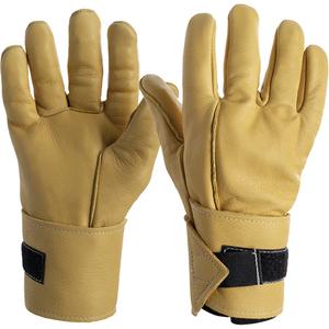 Vibration Protective Air Glove® - X-Small, Small, Medium, Large, X-Large, Hook & Loop, Grain Leather, Leather, Pair, 1, Air Bubble™ Technology