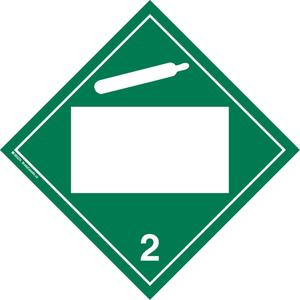 Non-Toxic Gas TDG Placard - Plastic, 2.2, 10-3/4"