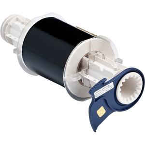 Indoor-Outdoor Label Printer Tape - Vinyl, Black, 4", BBP® 85/PowerMark®, 50 feet