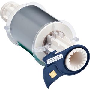 Indoor-Outdoor Label Printer Tape - Vinyl, Grey, 4", BBP® 85/PowerMark®, 50 feet