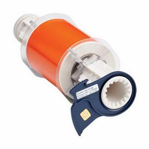 Indoor-Outdoor Label Printer Tape - Vinyl, Orange, 4", BBP® 85/PowerMark®, 50 feet