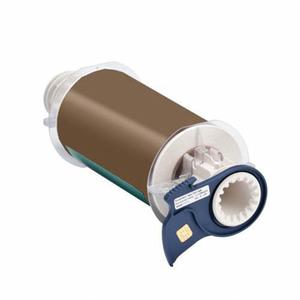 Indoor-Outdoor Label Printer Tape - Vinyl, Gold, 6", BBP® 85/PowerMark®, 50 feet