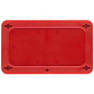 Blank Valve Tag - Plastic, Hole Only, Individual, Red