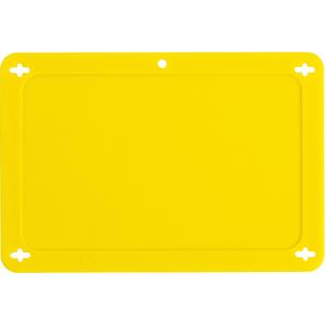 Blank Valve Tag - Plastic, Hole Only, Individual, Yellow