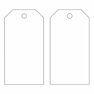 Blank Accident Prevention Tags - Metal, Plastic, Package, White, Not Laminated