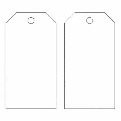 Blank Accident Prevention Tags - Metal, Plastic, Package, White, Not Laminated