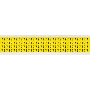 Repositionable Individual Number and Letter Label - 7, Black on Yellow, 1/4", 144