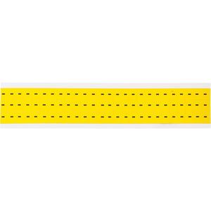 Repositionable Individual Number & Letter Labels - Dash (-), Black on Yellow, 3/8", 78