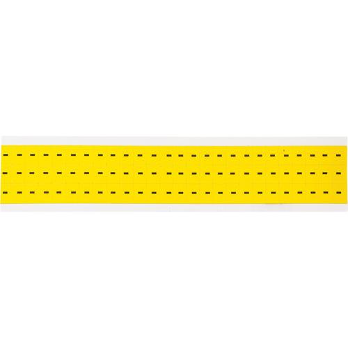 Repositionable Individual Number & Letter Labels - Dash (-), Black on Yellow, 3/8", 78