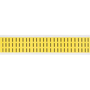 Individual Number and Letter Labels - I, Black on Yellow, 3/8", 78