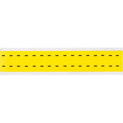 Repositionable Individual Number & Letter Labels - Dash (-), Black on Yellow, 5/8", 32