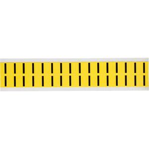 Repositionable Individual Number and Letter Labels - I, Black on Yellow, 5/8", 32