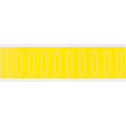 Repositionable Individual Number & Letter Labels - Blank, Yellow, 2", 10