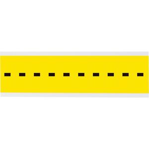 Repositionable Individual Number & Letter Labels - Dash (-), Black on Yellow, 2", 10