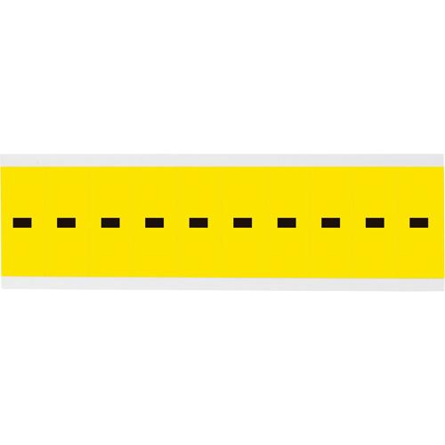 Repositionable Individual Number & Letter Labels - Dash (-), Black on Yellow, 2", 10