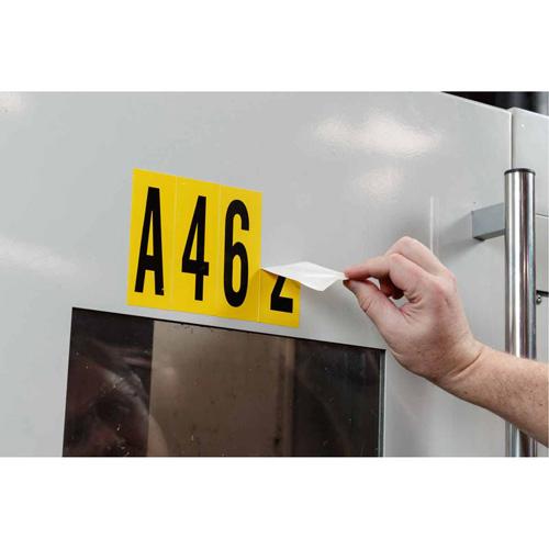 Repositionable Individual Number & Letter Labels - Blank, Yellow, 3", 6 - Image 3