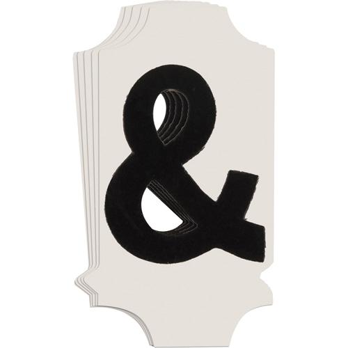Quick-Align® Individual Gothic Number & Letter Labels - Ampersand (&), Black, 1"