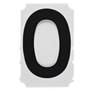 Quick-Align® Individual Gothic Number and Letter Labels - 0, Black, 1"