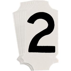 Quick-Align® Individual Gothic Number and Letter Labels - 2, Black, 1"
