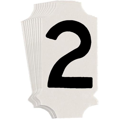 Quick-Align® Individual Gothic Number and Letter Labels - 2, Black, 1"