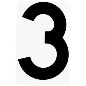 Quick-Align® Individual Gothic Number and Letter Labels - 3, Black, 1"