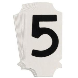 Quick-Align® Individual Gothic Number and Letter Labels - 5, Black, 1"