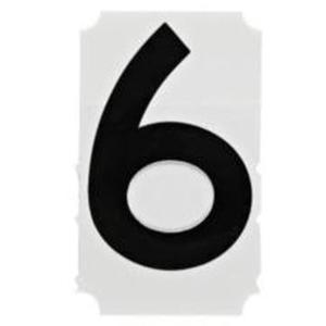 Quick-Align® Individual Gothic Number and Letter Labels - 6, Black, 1"