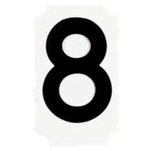 Quick-Align® Individual Gothic Number and Letter Labels - 8, Black, 1"