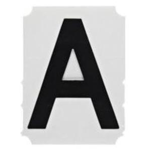 Quick-Align® Individual Gothic Number and Letter Labels - A, Black, 1"