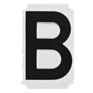 Quick-Align® Individual Gothic Number and Letter Labels - B, Black, 1"