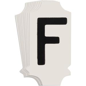 Quick-Align® Individual Gothic Number and Letter Labels - F, Black, 1"