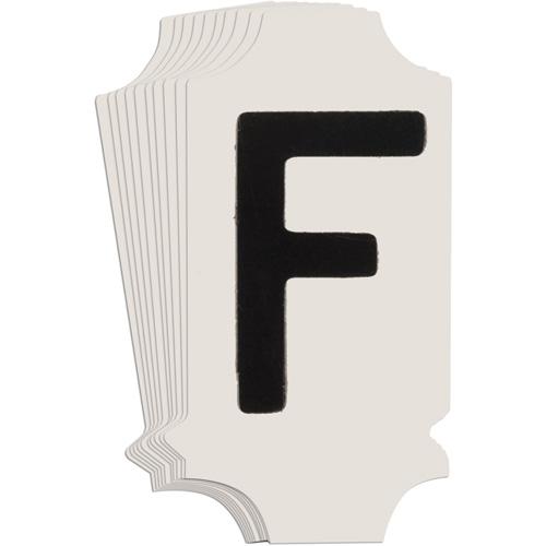Quick-Align® Individual Gothic Number and Letter Labels - F, Black, 1"