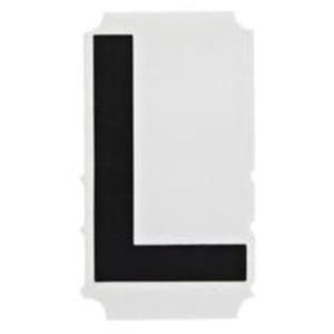 Quick-Align®Individual Gothic Number and Letter Labels - L, Black, 1"