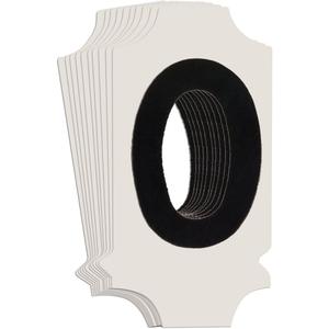 Quick-Align® Individual Gothic Number & Letter Labels - O, Black, 1"