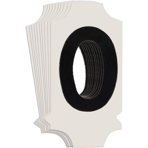Quick-Align® Individual Gothic Number & Letter Labels - O, Black, 1"