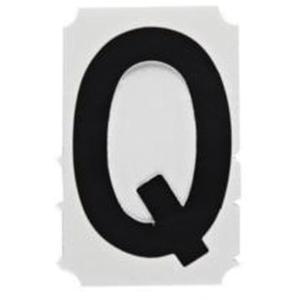 Quick-Align® Individual Gothic Number & Letter Labels - Q, Black, 1"