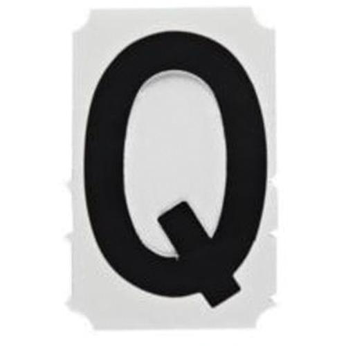 Quick-Align® Individual Gothic Number & Letter Labels - Q, Black, 1"