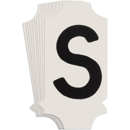 Quick-Align® Individual Gothic Number & Letter Labels - S, Black, 1"