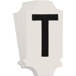 Quick-Align® Individual Gothic Number & Letter Labels - T, Black, 1"