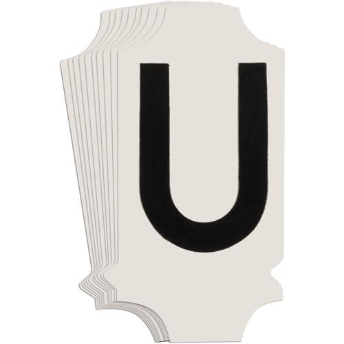 Quick-Align® Individual Gothic Number & Letter Labels - U, Black, 1"